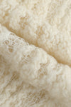SWAYING/KNIT Hollow Flower Style Straight Pants SW23AW3B44 White